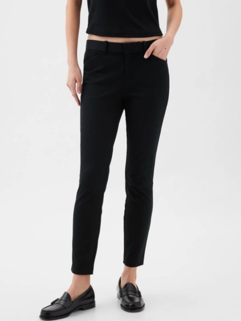 Gap Black Signature Skinny Ankle Pants 10 Petite NWT